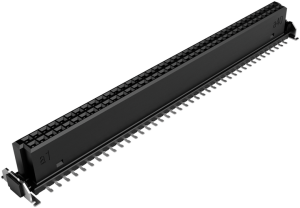 Buchsenleiste, 80-polig, RM 1.27 mm, gerade, schwarz, 404-52080-51