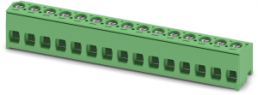 Leiterplattenklemme, 15-polig, RM 5 mm, 0,2-2,5 mm², 10 A, Schraubanschluss, grün, 1755716
