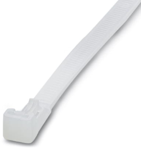 Kabelbinder, lösbar, Polyamid, (L x B) 200 x 7.5 mm, Bündel-Ø 6 bis 50 mm, transparent, -40 bis 80 °C