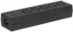 Kombielement C14 + F, 3-polig, Freistehend, Kabelanschluss, schwarz, 4740.3800