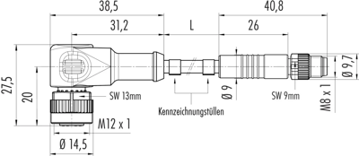 77 3434 3405 50003-0200 binder Sensor-Aktor Kabel Bild 2