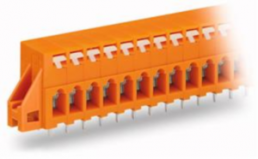 Leiterplattenklemme, 16-polig, RM 5.08 mm, 0,08-2,5 mm², 16 A, Käfigklemme, orange, 741-246