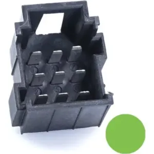 PFT-JPT-9POL-3X3-GREEN ESKA Erich Schweizer DIN Messerleisten, DIN Federleisten