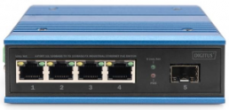 4 Port Fast Ethernet Netzwerk PoE Switch,Industrial, Unmanaged, 1 SFP Uplink