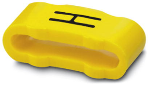 PVC Bezeichnungshülse, Aufdruck "H", (L x B) 11.3 x 4.3 mm, gelb, 0826611:H