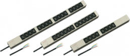 Steckdosenleiste, IEC C13 ohne Stecker, Anschlusskabel mit Aderendhülsen, 16 x IEC C13