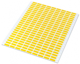 Textil/Polymer Etikett, (L x B) 15 x 9 mm, gelb, Seite mit 1000 Stk