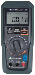 TRMS Digital-Multimeter METRAHIT ISO AERO, 10 A(DC), 10 A(AC), 1000 VDC, 1000 VAC, 10 pF bis 1000 µF, CAT II 1000 V, CAT III 600 V