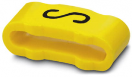 PVC Bezeichnungshülse, Aufdruck "S", (L x B) 11.3 x 4.3 mm, gelb, 0826611:S