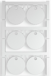 Polyamid Gerätemarkierer, (L x B) 30 x 30 mm, grau, 60 Stk