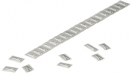 Edelstahl Kabelmarkierer, beschriftbar, (B x H) 53.5 x 10 mm, silber, 1912170000
