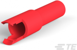 Buchsengehäuse, 1-polig, gerade, rot, 1-480350-2