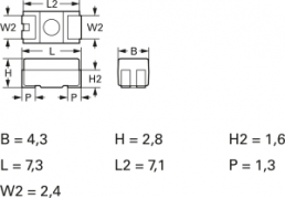 Tantal-Kondensator, SMD, D, 47 µF, 25 V, ±10 %, B45197A5476K409