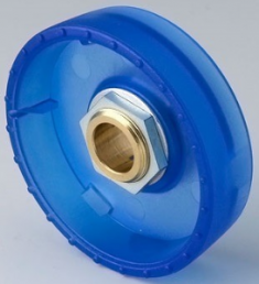 Drehknopf, 8 mm, Polycarbonat, blau, Ø 41 mm, H 14 mm, B8341086