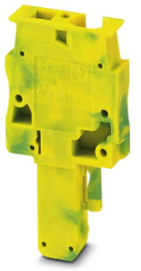Stecker, Federzuganschluss, 0,08-6,0 mm², 1-polig, 32 A, 8 kV, gelb/grün, 3042777