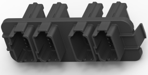 Steckverbinder, 36-polig, RM 1.45 mm, abgewinkelt, schwarz, DT13-36PABC-GR02