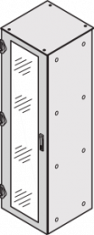 Verglaste Tür, Varistar, 3-Punkt-Verriegelung, IP55, RAL 7035, 1600H 600B