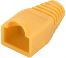 Knickschutztülle, Kabel-Ø 5,6 mm, mit Rasthebelschutz, L 26.5 mm, gelb