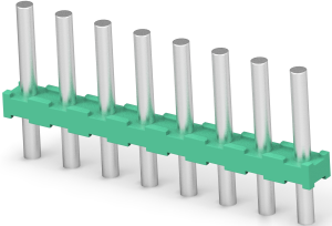 Leiterplattenklemme, 8-polig, RM 3.5 mm, 0,5-1,5 mm², 2 A, Stift, grün, 1986717-8