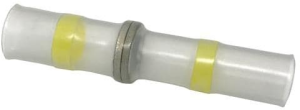 Stoßverbinder mit Wärmeschrumpfisolierung, 2,8-6,0 mm², transparent, 42 mm