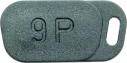 Abdeckkappe für D-Sub Stecker, Gehäusegröße 1 (DE), 9-polig, 09670090611