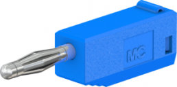 2 mm Stecker, Lötanschluss, 0,5 mm², blau, 22.2617-23