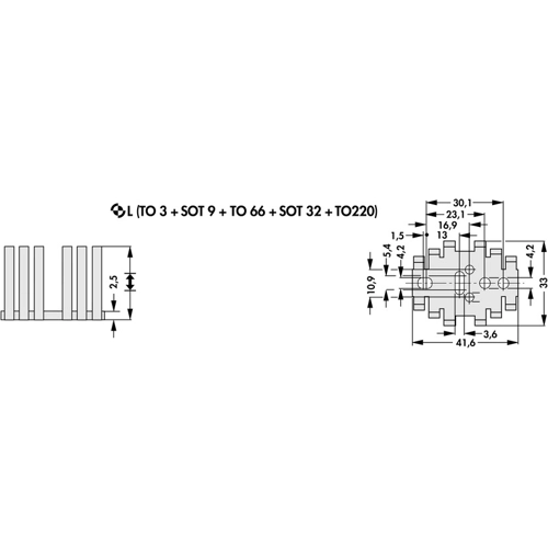 FK 206 SA L Fischer Elektronik Kühlkörper Bild 2