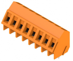 Leiterplattenklemme, 8-polig, RM 5 mm, 0,2-2,5 mm², 15 A, Schraubanschluss, orange, 1845430000