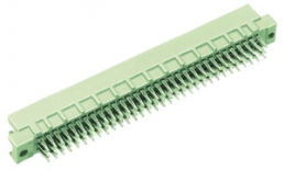 Messerleiste, Typ R, 64-polig, a-b-c, RM 2.54 mm, Einpressanschluss, gerade, vergoldet, 09731642904