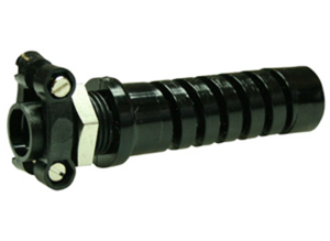 Kabelverschraubung mit Knickschutz, M14, Klemmbereich 19 bis 10.5 mm, schwarz, A1705 A003 NKD42011 SCHW.