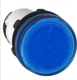 Meldeleuchte, Bund rund, blau, Einbau-Ø 22 mm, XB7EV66P