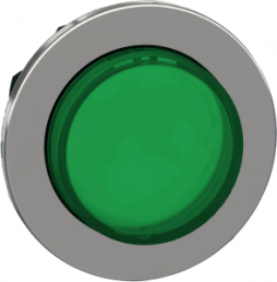 Frontelement, unbeleuchtet, tastend, Bund rund, grün, Einbau-Ø 30.5 mm, ZB4FH33