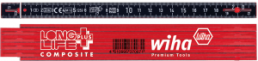 Gliedermaßstab 2,0 m, rot-schwarz, LongLife Plus Composite, Wiha 37067, 410 2005 4