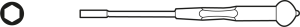ESD 3/8 Zoll Steckschlüssel, Innensechskant, 4,5 mm, L 157 mm, 647710