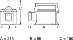 Trenntransformator im Gehäuse, 160 V·A, 230 V, 0,7 A