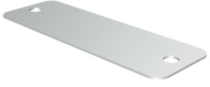 Aluminium Schild, (L x B) 52 x 18 mm, silber, 200 Stk