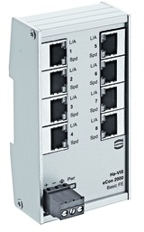 Ethernet Switch, unmanaged, 8 Ports, 100 Mbit/s, 24-48 VDC, 24020080010