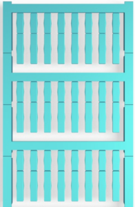 Polyamid Kabelmarkierer, beschriftbar, (B x H) 30 x 4 mm, max. Bündel-Ø 4 mm, blau, 1421160000