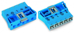 Stecker, 5-polig, Snap-in, Federklemmanschluss, 0,5-4,0 mm², blau, 770-2115