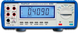 TRMS Digitales Tisch-Multimeter P 4090, 10 A(DC), 10 A(AC), 600 VDC, 600 VAC, CAT I 600 V