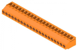 Leiterplattenklemme, 21-polig, RM 5 mm, 0,08-6,0 mm², 20 A, Schraubanschluss, orange, 2429690000