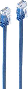 Patchkabel, RJ45-Stecker, gerade auf RJ45-Stecker, gerade, Cat 6, U/UTP, PVC, 10 m, blau