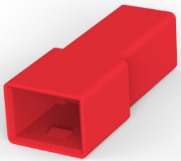 Isoliergehäuse für 6,35 mm, 1-polig, Polyamid, UL 94V-2, rot, 180916-1
