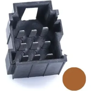 PFT-JPT-9POL-3X3-BROWN ESKA Erich Schweizer DIN Messerleisten, DIN Federleisten