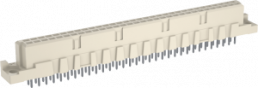 Federleiste, Typ B, 64-polig, a-b, RM 2.54 mm, Lötstift, gerade, vergoldet, 284166