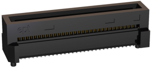 Kartenanschluss, 60-polig, RM 0.8 mm, gerade, schwarz, 408-52060-000-11
