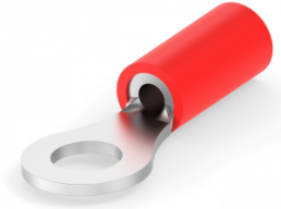 Isolierter Ringkabelschuh, 0,26-1,65 mm², AWG 22 bis 16, 4.74 mm, M4, rot