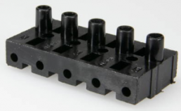 Stecker, 5-polig, Kabelmontage, Schraubanschluss, 0,5-2,5 mm², schwarz, 160 BU/5 DS SW