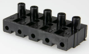 Stecker, 5-polig, Kabelmontage, Schraubanschluss, 0,5-2,5 mm², schwarz, 160 BU/5 DS SW