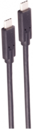 USB4 Verbindungskabel, USB Stecker Typ C auf USB Stecker Typ C, 0.25 m, schwarz